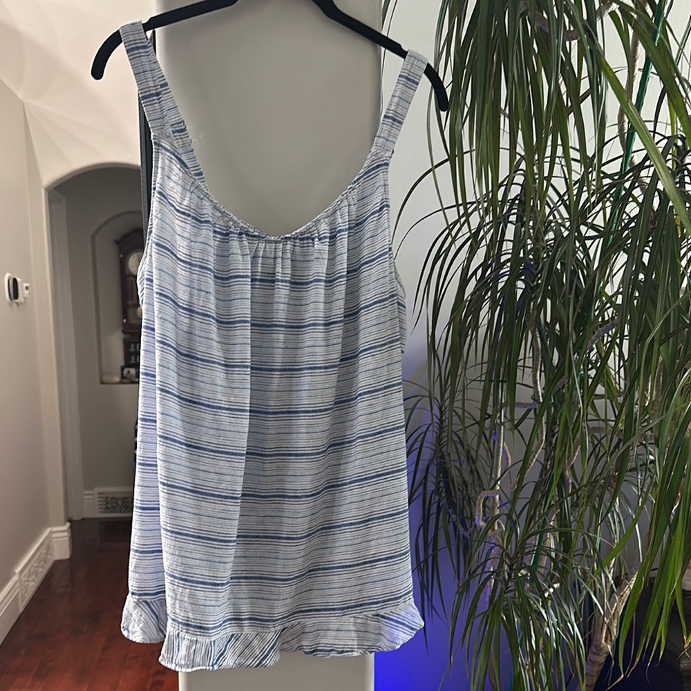 Blue Striped Women's Top